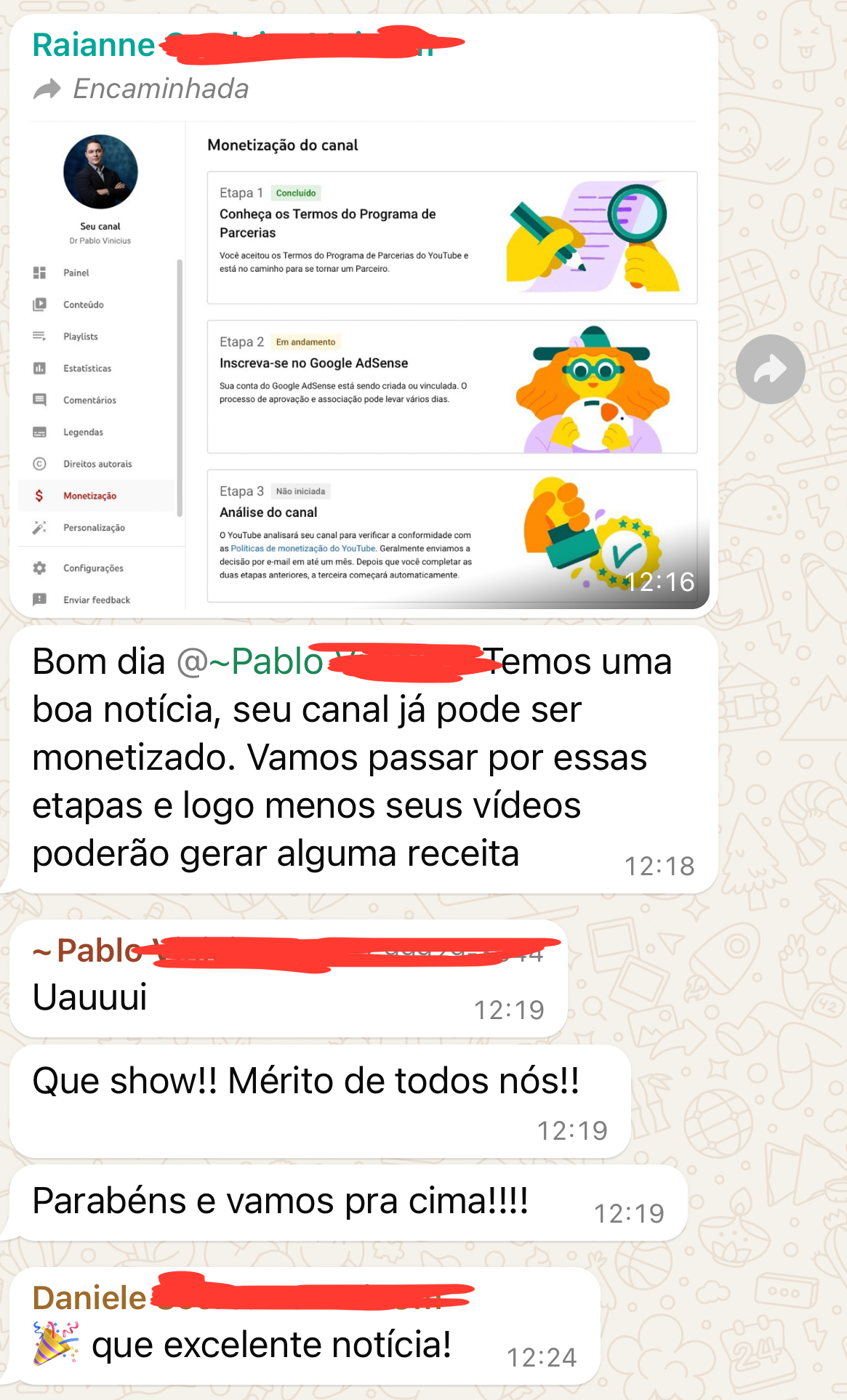 Print de cliente satisfeito 1